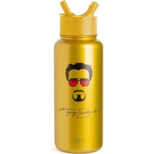 imageSimple Modern Summit Water Bottle with Straw Lid  Minecraft 30oz Leak Proof Stainless Steel Insulated Cup  Gifts for Men  Minecraft CreeperMarvel Iron Man Tony Stark