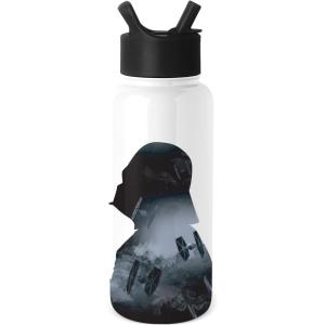 imageSimple Modern Summit Water Bottle with Straw Lid  Minecraft 30oz Leak Proof Stainless Steel Insulated Cup  Gifts for Men  Minecraft CreeperStar Wars Vader Nation