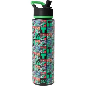 imageSimple Modern Summit Water Bottle with Straw Lid  Minecraft 30oz Leak Proof Stainless Steel Insulated Cup  Gifts for Men  Minecraft CreeperTMNT Checkerboard