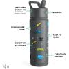 imageSimple Modern Summit Water Bottle with Straw Lid  Minecraft 18oz Stainless Steel Cup Insulated Tumbler for Girls Boys School  Minecraft MashupDC Comics Batman POW