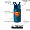 imageSimple Modern Summit Water Bottle with Straw Lid  Minecraft 18oz Stainless Steel Cup Insulated Tumbler for Girls Boys School  Minecraft MashupDC Comics Superman