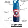 imageSimple Modern Summit Water Bottle with Straw Lid  Minecraft 18oz Stainless Steel Cup Insulated Tumbler for Girls Boys School  Minecraft MashupMarvelCaptain America Shield