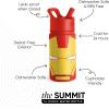 imageSimple Modern Summit Water Bottle with Straw Lid  Minecraft 18oz Stainless Steel Cup Insulated Tumbler for Girls Boys School  Minecraft MashupMarvelIron Man Red Snapper