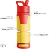 imageSimple Modern Summit Water Bottle with Straw Lid  Minecraft 18oz Stainless Steel Cup Insulated Tumbler for Girls Boys School  Minecraft MashupMarvelIron Man Red Snapper