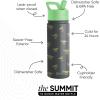 imageSimple Modern Summit Water Bottle with Straw Lid  Minecraft 18oz Stainless Steel Cup Insulated Tumbler for Girls Boys School  Minecraft MashupStar WarsGrogu Force Strong