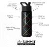 imageSimple Modern Summit Water Bottle with Straw Lid  Minecraft 18oz Stainless Steel Cup Insulated Tumbler for Girls Boys School  Minecraft MashupStar Wars Saber Argyle