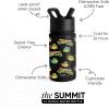 imageSimple Modern Summit Water Bottle with Straw Lid  Minecraft 18oz Stainless Steel Cup Insulated Tumbler for Girls Boys School  Minecraft MashupTMNT Turtles Unite
