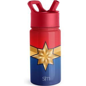 imageSimple Modern Summit Water Bottle with Straw Lid  Minecraft 18oz Stainless Steel Cup Insulated Tumbler for Girls Boys School  Minecraft MashupMarvelCaptain Marvel