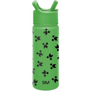 imageSimple Modern Summit Water Bottle with Straw Lid  Minecraft 18oz Stainless Steel Cup Insulated Tumbler for Girls Boys School  Minecraft MashupMinecraft Creeper