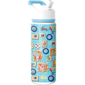 imageSimple Modern Summit Water Bottle with Straw Lid  Minecraft 18oz Stainless Steel Cup Insulated Tumbler for Girls Boys School  Minecraft MashupSpongeBob Portrait