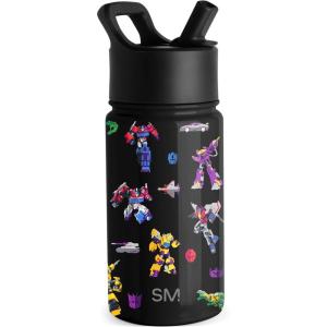 imageSimple Modern Summit Water Bottle with Straw Lid  Minecraft 18oz Stainless Steel Cup Insulated Tumbler for Girls Boys School  Minecraft MashupTransformer Block Nation