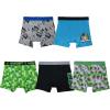 imageMinecraft Boys Ultimate Gamer 5Pack 100 Combed Cotton Boxer Briefs in Sizes 4 6 and 85pack