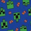 imageMinecraft Mojang Boys Pajamas Set  4 Piece Short Sleeve Pajamas Set Creeper PajamasNavy Green
