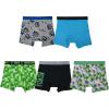 imageMinecraft Boys Ultimate Gamer 5Pack 100 Combed Cotton Boxer Briefs in Sizes 4 6 and 85pack