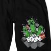 imageMinecraft Creepers Boom Mens Black Sleep Pajama ShortsBlack