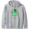 imageA Minecraft Movie Gang We Got A Zombie Problem Cartoon Style Zip HoodieHeather Grey