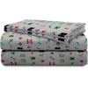 imageJay Franco Kids Sheet Set with Fitted Flat Sheets ampamp Pillow Cover  UltraSoft Bedding with Pillowcase for Room Decor Multi  Minecraft 4 Piece FullGray  Minecraft