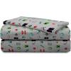imageJay Franco Kids Sheet Set with Fitted Flat Sheets ampamp Pillow Cover  UltraSoft Bedding with Pillowcase for Room Decor Multi  Minecraft 4 Piece FullGray