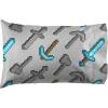 imageJay Franco Kids Sheet Set with Fitted Flat Sheets ampamp Pillow Cover  UltraSoft Bedding with Pillowcase for Room Decor Multi  Minecraft 4 Piece FullMulti  Minecraft