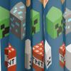 imageJay Franco Minecraft Isometric Blue 84quot Inch Drapes 4 Piece Set  Beautiful Room Dcor ampamp Easy Set Up Bedding Features Creeper  Window Curtains Include 2 Panels ampamp 2 TiebacksBlue  Minecraft
