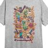 imageMinecraft Character Collage Crew Neck Short Sleeve Athletic Heather Womens Night ShirtGrey