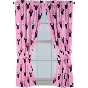imageJay Franco Minecraft Isometric Blue 84quot Inch Drapes 4 Piece Set  Beautiful Room Dcor ampamp Easy Set Up Bedding Features Creeper  Window Curtains Include 2 Panels ampamp 2 TiebacksPink  Minnie Mouse