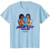 imageA Minecraft Movie Hunk City Rampage Powerful 90s Logo TShirtBaby Blue