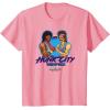 imageA Minecraft Movie Hunk City Rampage Powerful 90s Logo TShirtPink
