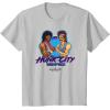 imageA Minecraft Movie Hunk City Rampage Powerful 90s Logo TShirtSilver Grey