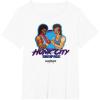 imageA Minecraft Movie Hunk City Rampage Powerful 90s Logo TShirtWhite