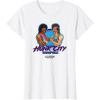 imageA Minecraft Movie Hunk City Rampage Powerful 90s Logo TShirtWhite