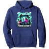 imageA Minecraft Movie Adventure Gang Main Characters Group Shot Pullover HoodieNavy Blue