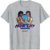 imageA Minecraft Movie Hunk City Rampage Powerful 90s Logo TShirtHeather Grey