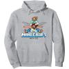 imageA Minecraft Movie Steve And Garret Flying Using Elytras Pullover HoodieHeather Grey