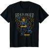 imageA Minecraft Movie Head Fake Steve Thunder And Metal Portrait TShirtBlack