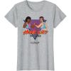 imageA Minecraft Movie Hunk City Rampage Colorful 90s Logo TShirtHeather Grey