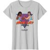 imageA Minecraft Movie Hunk City Rampage Colorful 90s Logo TShirtSilver Grey