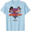 imageA Minecraft Movie Hunk City Rampage Colorful 90s Logo TShirtBaby Blue