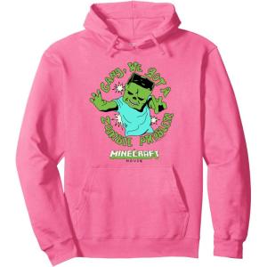 imageA Minecraft Movie Gang We Got A Zombie Problem Cartoon Style Pullover HoodieBright Pink