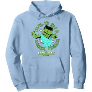 imageA Minecraft Movie Gang We Got A Zombie Problem Cartoon Style Pullover HoodieDusty Blue