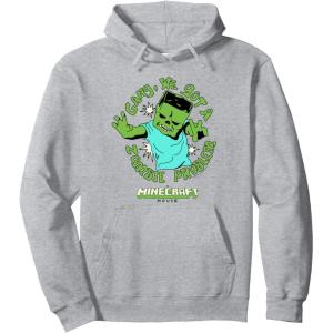 imageA Minecraft Movie Gang We Got A Zombie Problem Cartoon Style Pullover HoodieHeather Grey