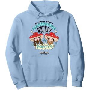 imageA Minecraft Movie Someone Order A Saxophone Birthday Party Pullover HoodieDusty Blue