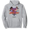 imageA Minecraft Movie Hunk City Rampage Colorful 90s Logo Pullover HoodieHeather Grey