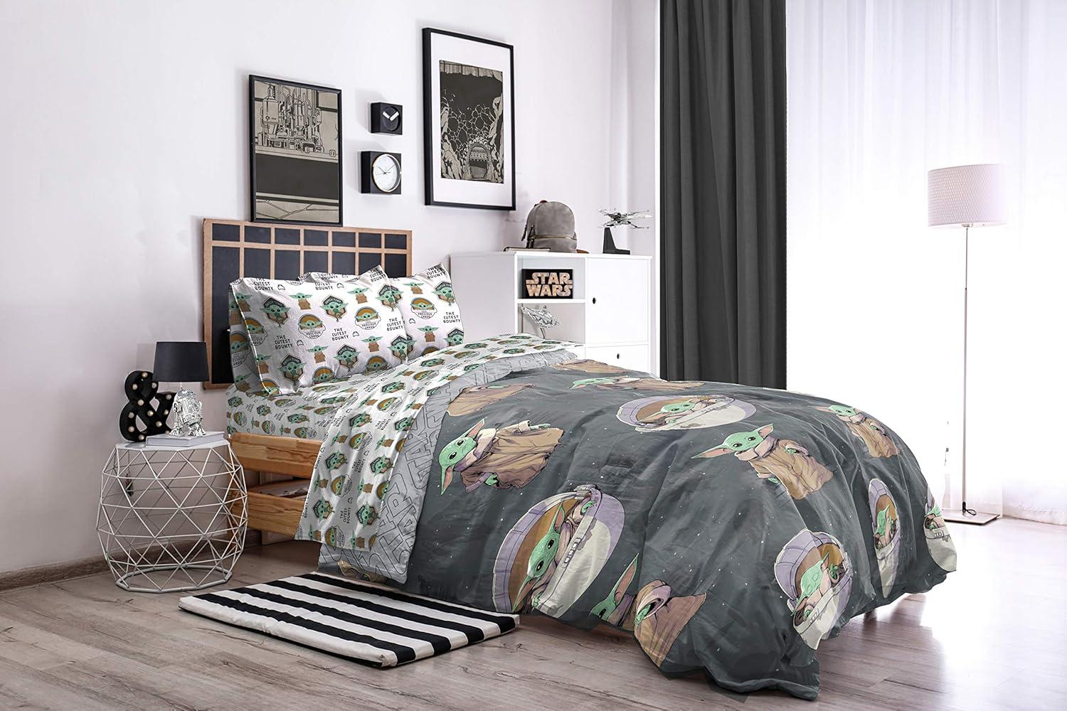 imageMarvel Avengers Blue Circle 5 Piece Full Bed Set  Includes Reversible Comforter ampamp Sheet Set  Bedding Features Captain America ampamp Iron Man  Fade Resistant Microfiber Official Marvel ProductGray  Mandalorian