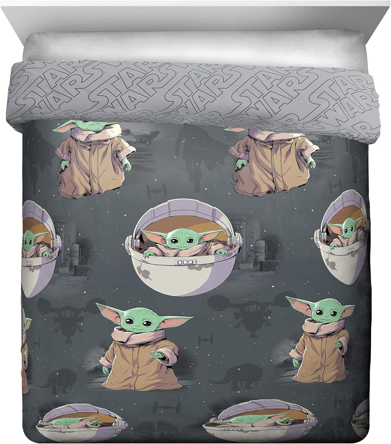 imageMarvel Avengers Blue Circle 5 Piece Full Bed Set  Includes Reversible Comforter ampamp Sheet Set  Bedding Features Captain America ampamp Iron Man  Fade Resistant Microfiber Official Marvel ProductGray  Mandalorian