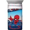 imageMarvel Avengers Blue Circle 5 Piece Full Bed Set  Includes Reversible Comforter ampamp Sheet Set  Bedding Features Captain America ampamp Iron Man  Fade Resistant Microfiber Official Marvel ProductBlue  Spiderman