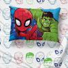 imageMarvel Avengers Blue Circle 5 Piece Full Bed Set  Includes Reversible Comforter ampamp Sheet Set  Bedding Features Captain America ampamp Iron Man  Fade Resistant Microfiber Official Marvel ProductBlue  Super Hero Adventures