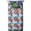 imageMarvel Avengers Blue Circle 5 Piece Full Bed Set  Includes Reversible Comforter ampamp Sheet Set  Bedding Features Captain America ampamp Iron Man  Fade Resistant Microfiber Official Marvel ProductAvengers