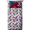 imageMarvel Avengers Blue Circle 5 Piece Full Bed Set  Includes Reversible Comforter ampamp Sheet Set  Bedding Features Captain America ampamp Iron Man  Fade Resistant Microfiber Official Marvel ProductMulti  Spiderman