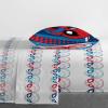 imageMarvel Avengers Blue Circle 5 Piece Full Bed Set  Includes Reversible Comforter ampamp Sheet Set  Bedding Features Captain America ampamp Iron Man  Fade Resistant Microfiber Official Marvel ProductBlue  Spiderman
